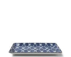 Sale MIYA Company Aizome Hishi Rectangle Plate