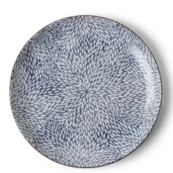 Clearance MIYA Company Aizome Mums 10" Plate