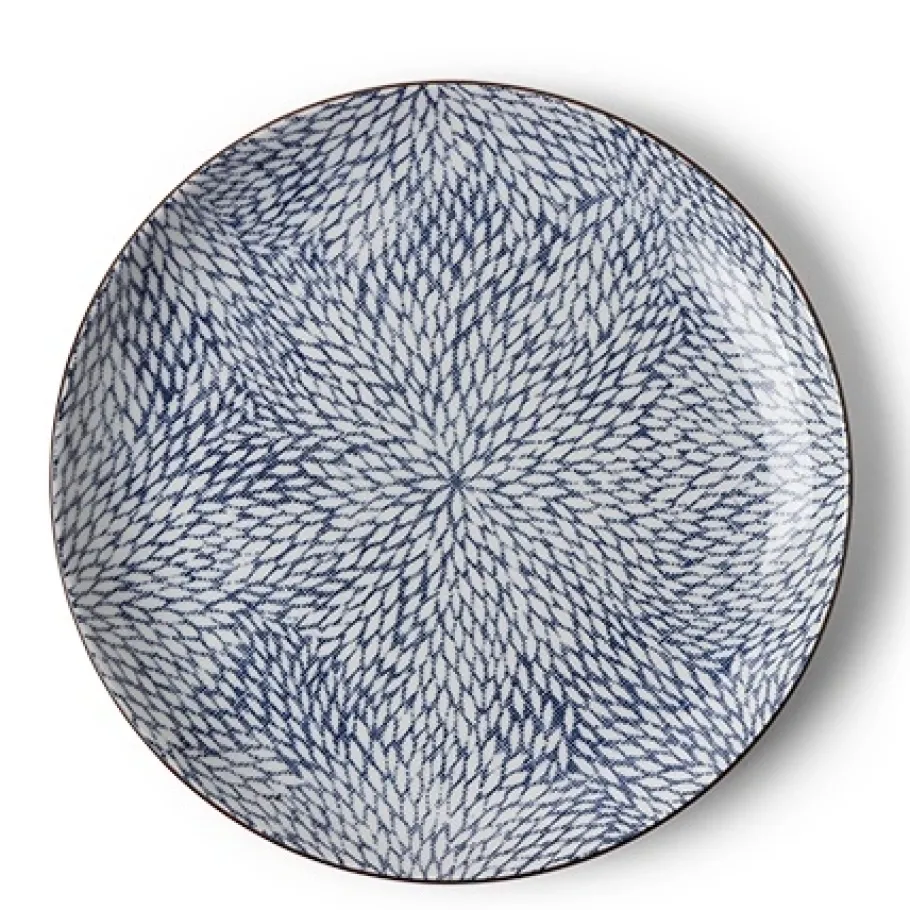 Clearance MIYA Company Aizome Mums 10" Plate