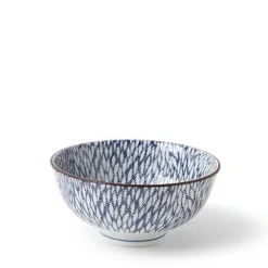 MIYA Company Aizome Mums 4.5" Rice Bowl