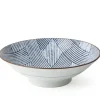 Best MIYA Company Aizome Shima Ami 9.75" Serving Bowl