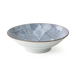 Best MIYA Company Aizome Shima Ami 9.75" Serving Bowl