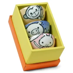 New MIYA Company Animal 4.5" Rice Bowl Set