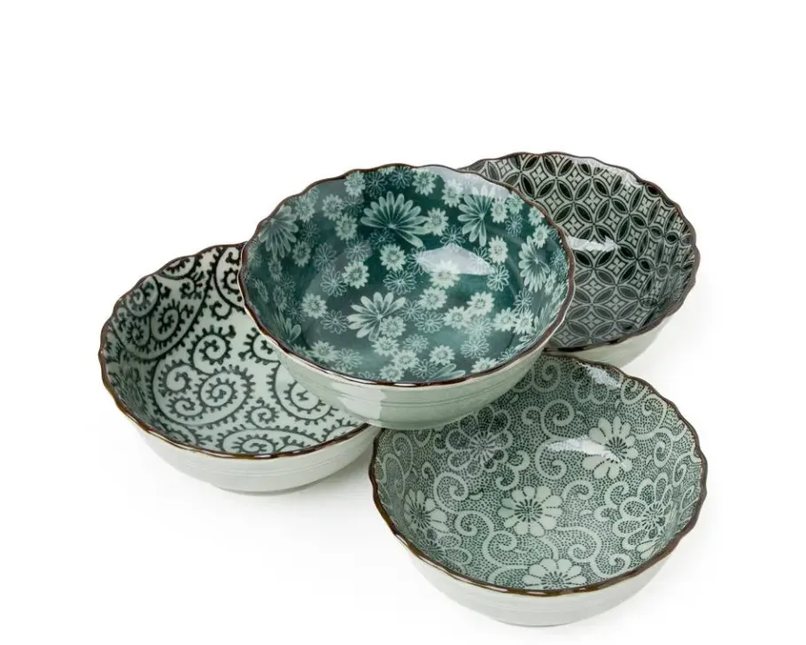Sale MIYA Company Antique Green 4.75" Bowl Set