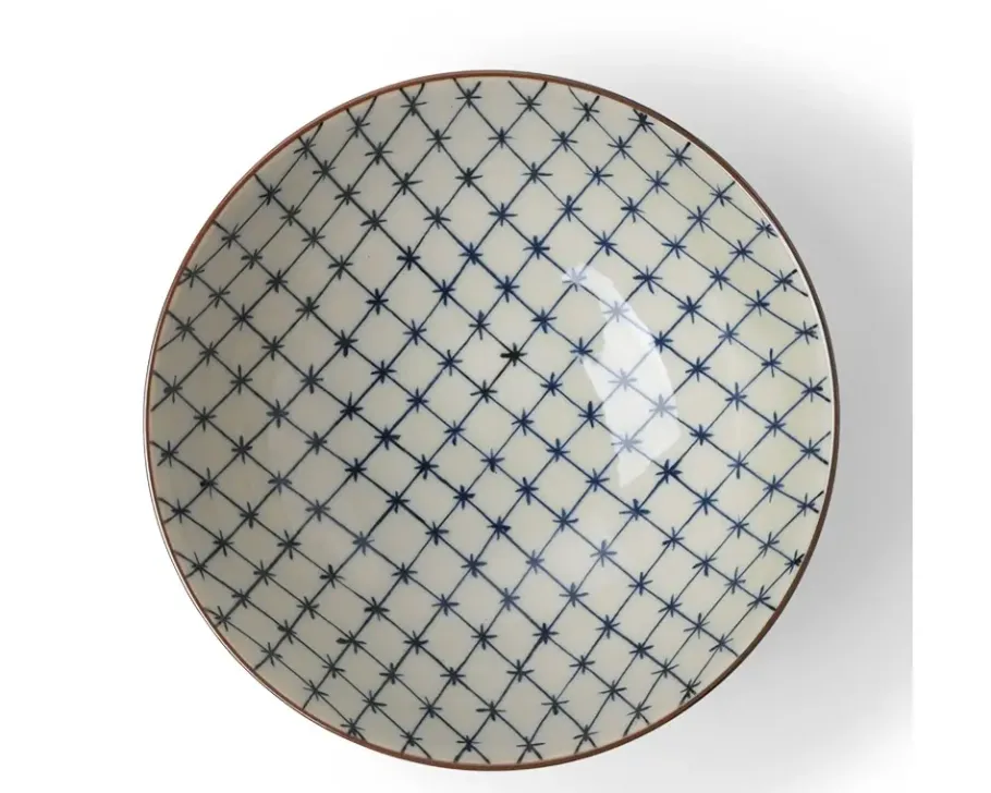 Sale MIYA Company Antique Kimono Lattice Bowl 5-5/8"