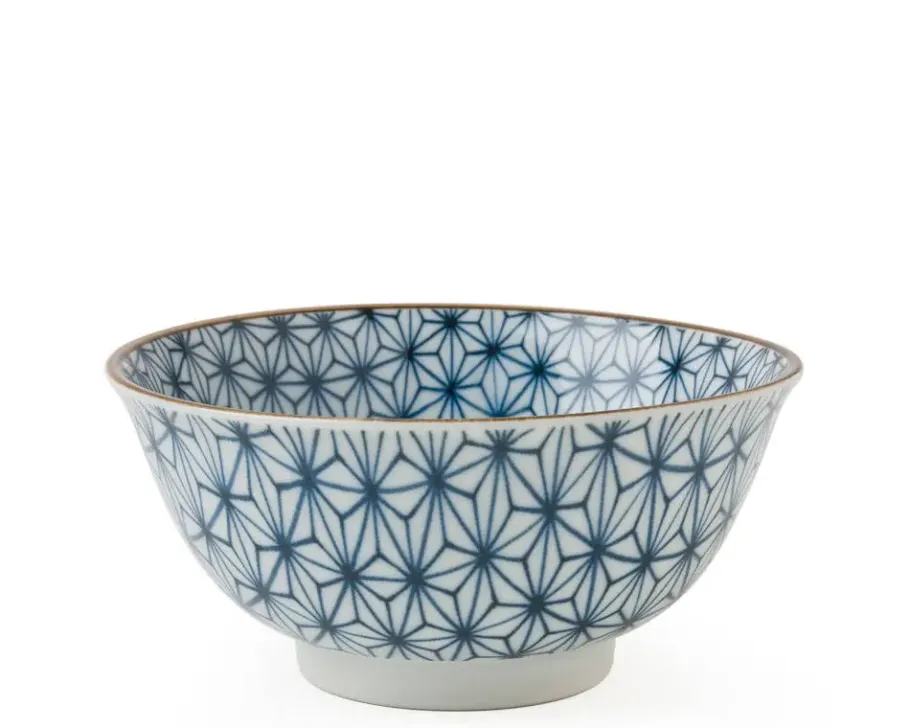 Clearance MIYA Company Asanoha Colors 5.75" Bowl - Blue