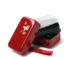 Best MIYA Company Bento Box Fortune Cat Red
