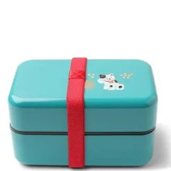 Best MIYA Company Bento Box Fortune Cat Teal Blue