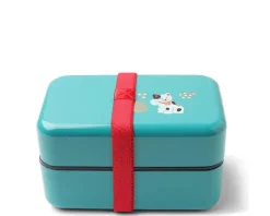 Best MIYA Company Bento Box Fortune Cat Teal Blue
