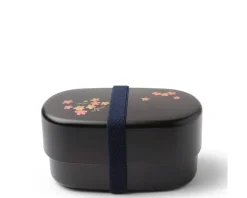 Clearance MIYA Company Bento Set Woodgrain Sakura Blossom