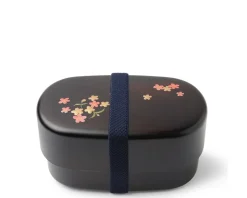 Clearance MIYA Company Bento Set Woodgrain Sakura Blossom