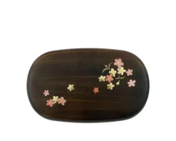 Clearance MIYA Company Bento Set Woodgrain Sakura Blossom