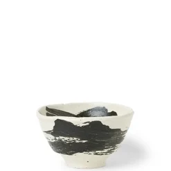 Best MIYA Company Black Brush Stroke 5.5" Bowl