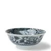 MIYA Company Black Ko-Imari Carp Bowl 8-1/4"