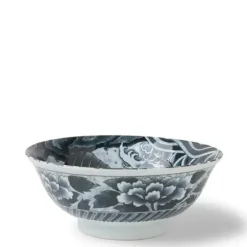 MIYA Company Black Ko-Imari Carp Bowl 8-1/4"