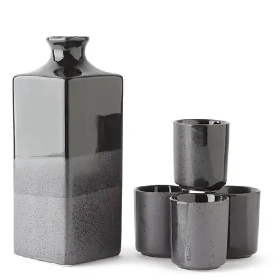 Outlet MIYA Company Black Ombre Sake Set