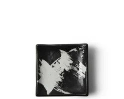 MIYA Company Black & White Brush Small Plate