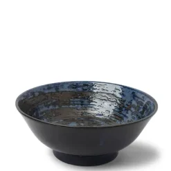 Online MIYA Company Blue Black Swirl 8.25" Bowl