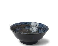 Online MIYA Company Blue Black Swirl 8.25" Bowl