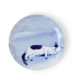 Discount MIYA Company Blue Cat On Side Plate