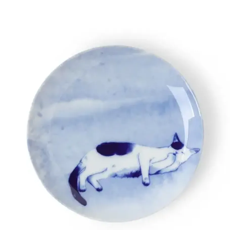 Discount MIYA Company Blue Cat On Side Plate