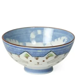Outlet MIYA Company Blue Cat Rice Bowl