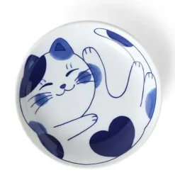 Clearance MIYA Company Blue Cats 7.75" Bowl