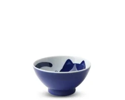 Hot MIYA Company Blue Cats 4.5" Rice Bowl
