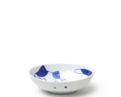 Outlet MIYA Company Blue Cats 5" X 3.75" Oval Bowl