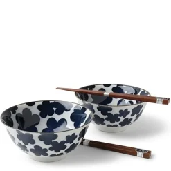 New MIYA Company Blue Clouds 5.75" Bowl Set