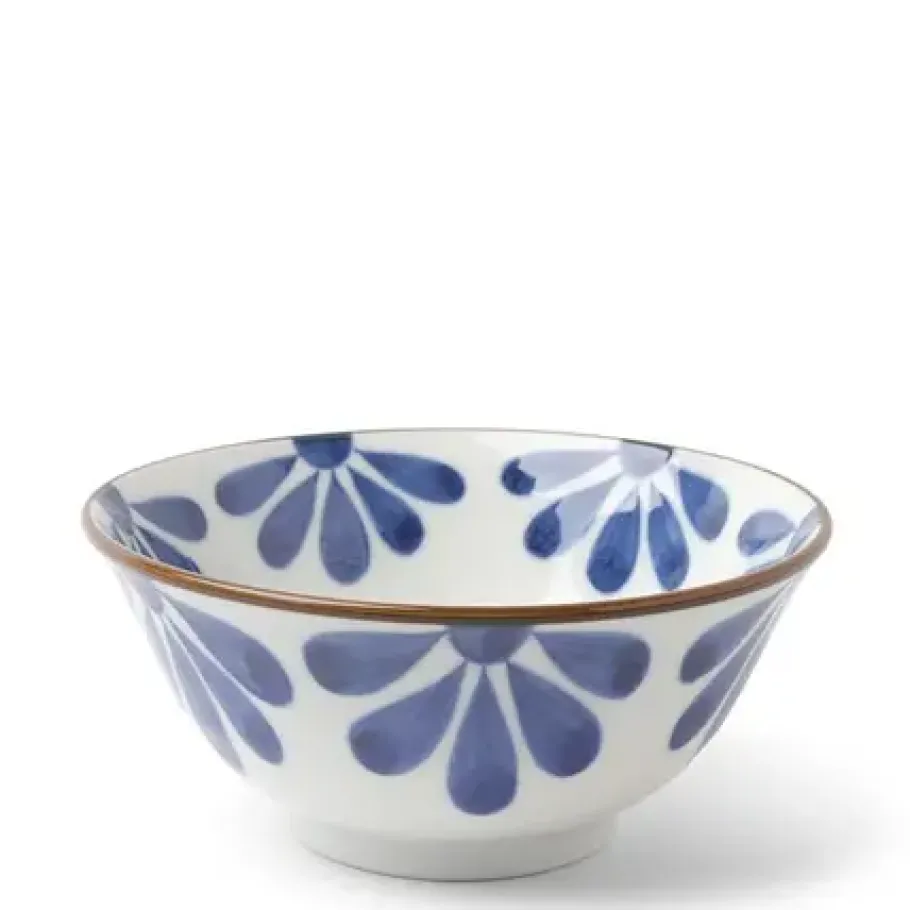 Outlet MIYA Company Blue Flower 5.75" Bowl