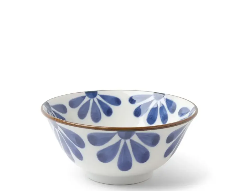 Outlet MIYA Company Blue Flower 5.75" Bowl