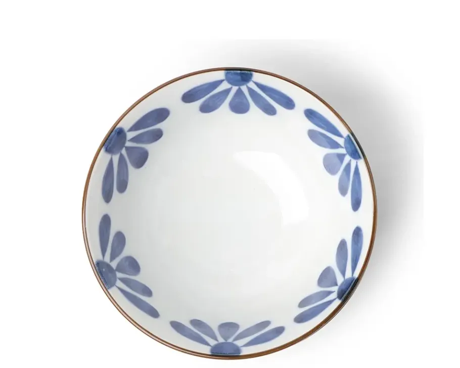 Outlet MIYA Company Blue Flower 5.75" Bowl