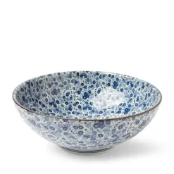 Clearance MIYA Company Blue Flowers 8.25" Bowl