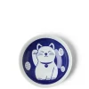 Clearance MIYA Company Blue Fortune Cat 6.5" Plate