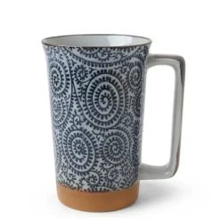 New MIYA Company Blue Karakusa 12 Oz. Tall Mug