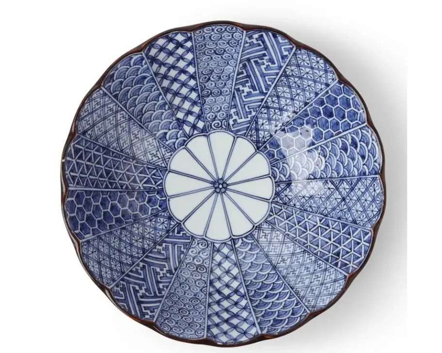 Online MIYA Company Blue Nishiki 10" Serving Bowl