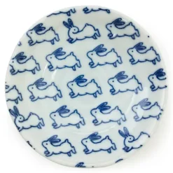 Hot MIYA Company Blue Rabbit 4" Sauce Dish