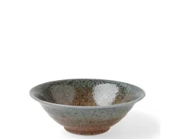 Clearance MIYA Company Blue Sand Crackle Bowl 7-5/8"