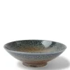 Outlet MIYA Company Blue Sand Crackle Bowl 9-1/2"