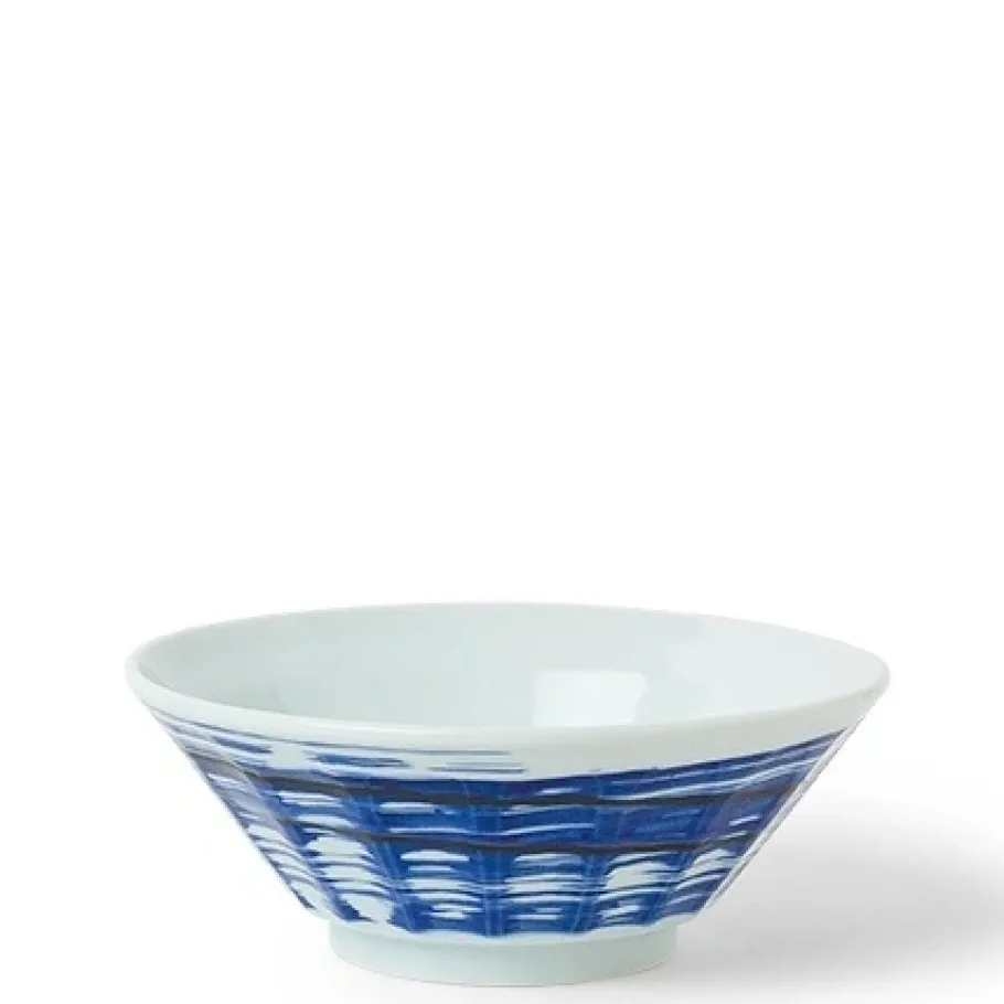Sale MIYA Company Blue Strokes 7.75" Ramen Bowl