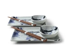 Online MIYA Company Blue Sumi Sushi Set