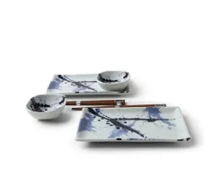 Online MIYA Company Blue Sumi Sushi Set
