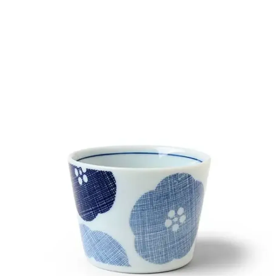 Online MIYA Company Blue Textile Petals Soba Cup