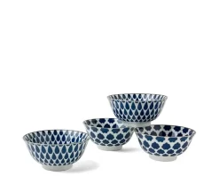Clearance MIYA Company Blue & White 6" Bowl Set
