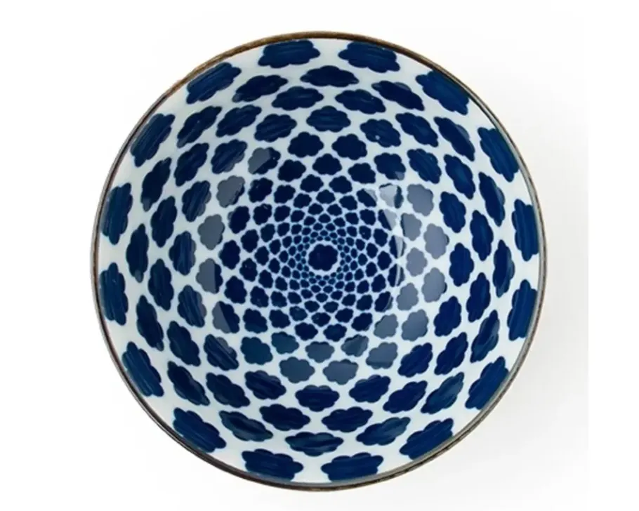 Clearance MIYA Company Blue & White 6" Bowl Set