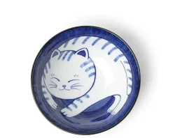 New MIYA Company Blue & White Cat 5-3/4