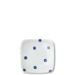 New MIYA Company Blue & White Dots 3.5" Plate