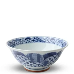 Online MIYA Company Blue & White Patterns 7.5" Noodle Bowl