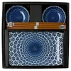Hot MIYA Company Blue & White Snow Sushi Set